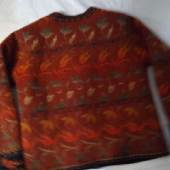 VTG Nomadic Traders Wool Floral Pattern Sweater - Picture 4 of 6
